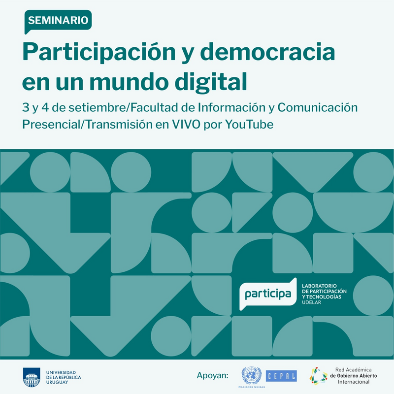 Banner Seminario Participación y democracia en un mundo digital